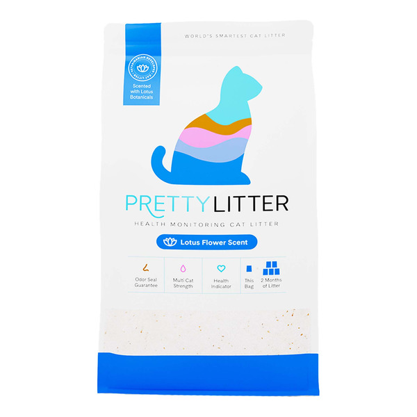 PrettyLitter Health Monitoring Lotus Flower Scent Cat Litter
