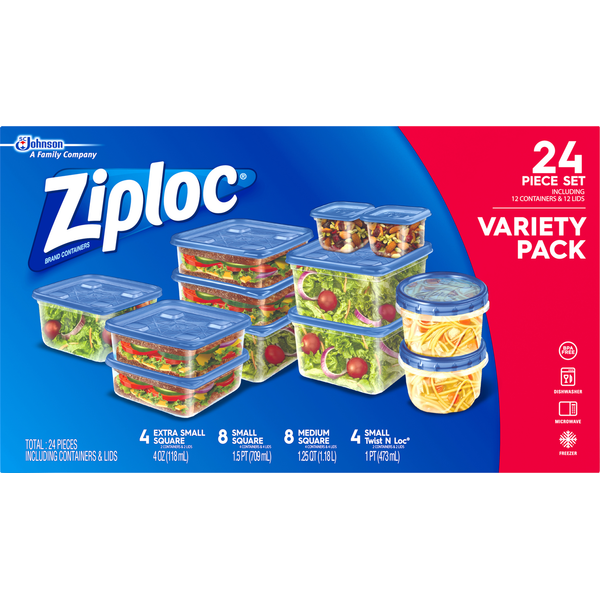 Ziploc Containers & Lids, Variety Pack Same-Day Delivery or Pickup