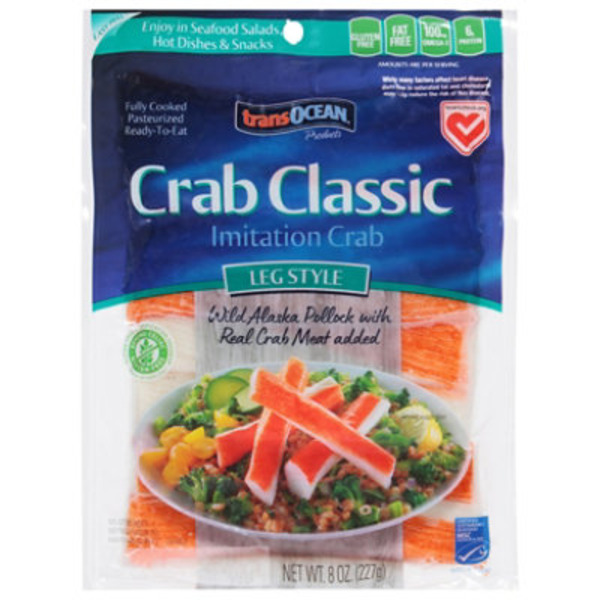 Trans-Ocean Crab Classic Leg Style Imitation Crab