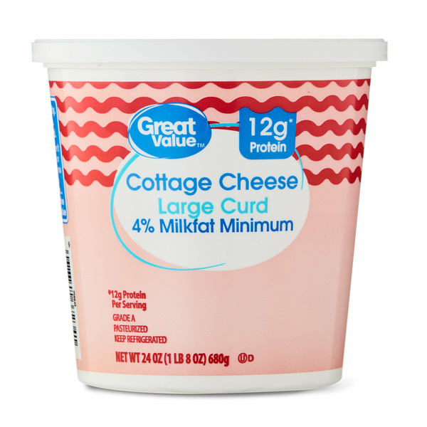 Walmart Great Value 4 Large Curd Cottage Cheese SameDay Delivery