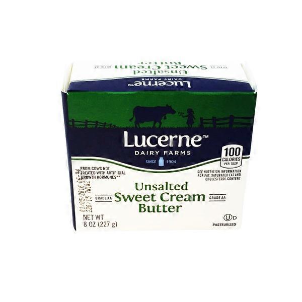 Lucerne Unsalted Sweet Cream Butter Quarters (4 oz) Instacart