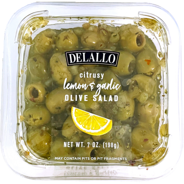 Delallo Citrusy Lemon & Garlic Olive Salad Same-Day Delivery or