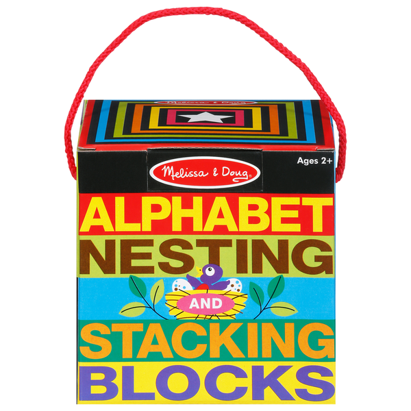 ABC Melissa & Doug Alphabet Nesting and Stacking Blocks Same-Day