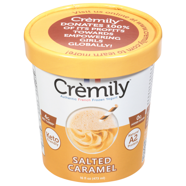 CROLLEY プレミアムクリーム500ml Cremily Yogurt, Salted Caramel Same-Day Delivery | Grocery Outlet