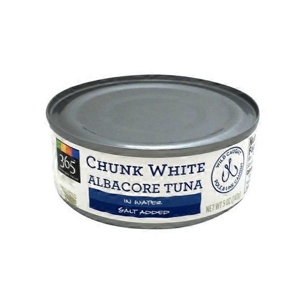 365 Chunk White Albacore Tuna in Water Salt Added (5 oz) from Whole