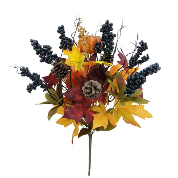 Ashland Pumpkin, Pinecone & Leaves Mixed Bush