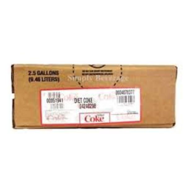 Diet Coke - 2.5 gallon bag-in-box syrup