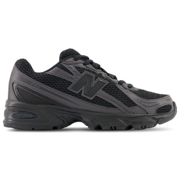 New Balance Boys' 740 Grade School Running Shoes, Size 7 - Black/Black
