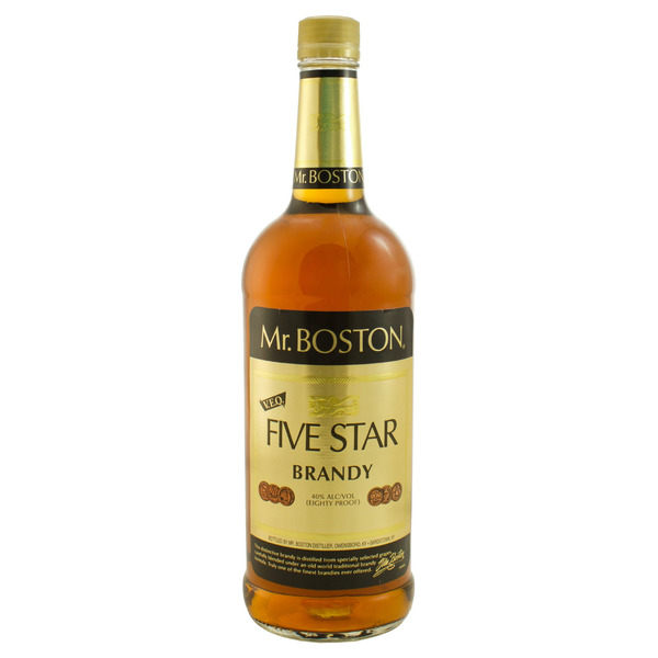 Mr. Boston Five Star Brandy 1l 80 Proof Same-Day Delivery or