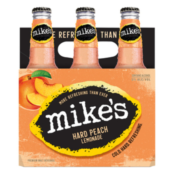 MC Peaches-Commin Straight Rollin Hard ② Mike's Hard Lemonade Beer, Malt Beverage, Premium, Hard