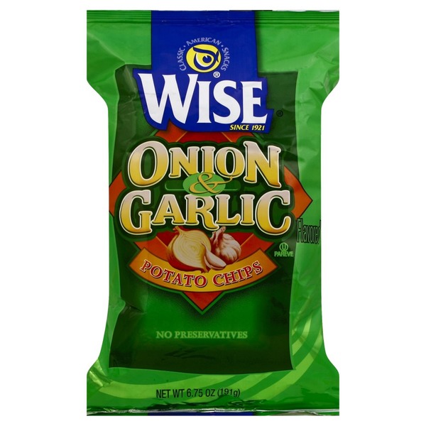 Wise Potato Chips, Onion & Garlic (6.75 oz) Instacart