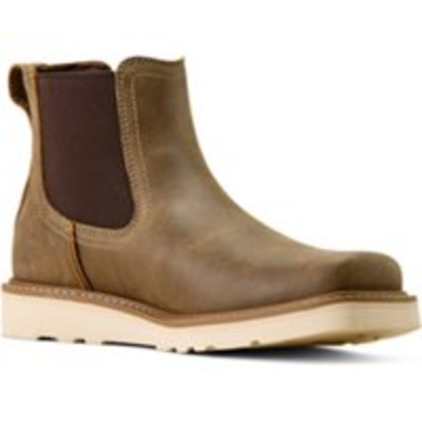 Ariat Men's Rambler Recon Leather Square Toe Chelsea Boot, Size 8 - Brown Bomber