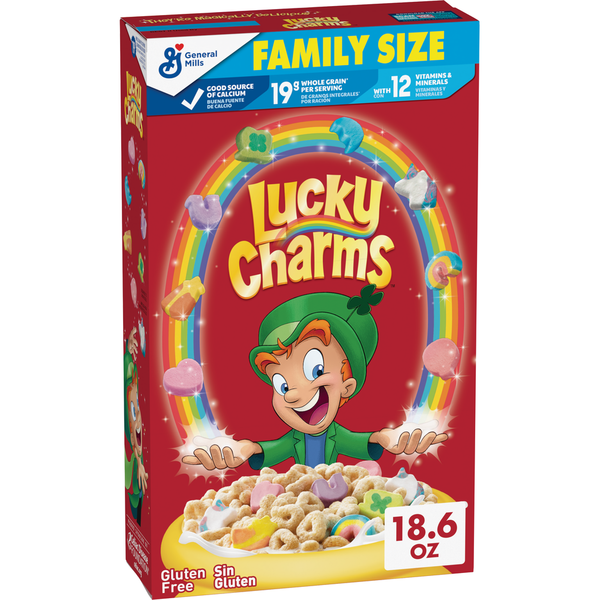 General Mills Lucky Charms with Marshmallows Family Size Cereal
