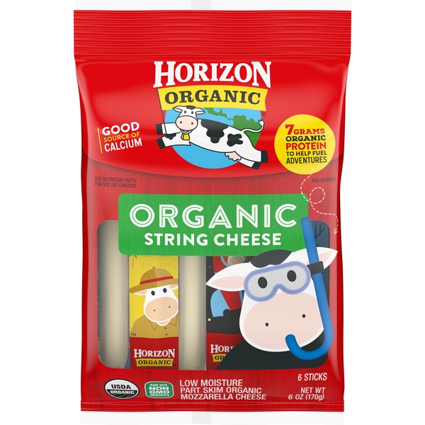 Horizon Organic Mozzarella Organic String Cheese Sticks (6 ct) from