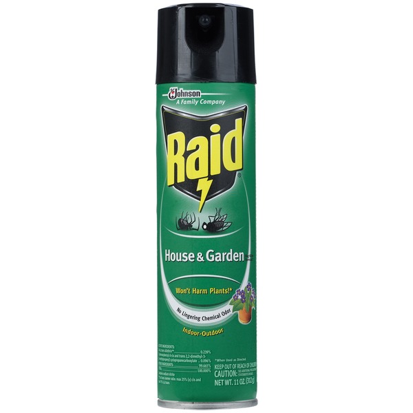 Raid House & Garden House & Garden Bug Killer Insecticide (11 oz ...