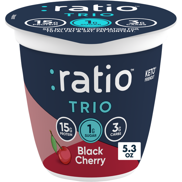 りーちろー　3 Ratio Trio Black Cherry Yogurt Cultured Dairy Keto Friendly Snack