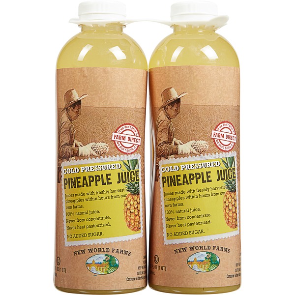 New World Farms Pineapple Juice (33 fl oz) from Costco Instacart