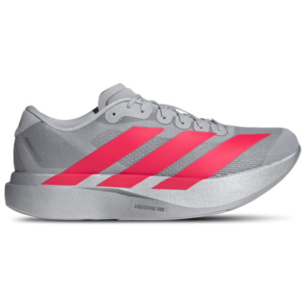 adidas Men's Adizero Evo SL Shoes, Size 9 - Silver/Red