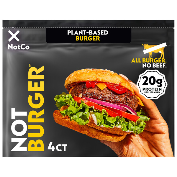 NotCo NotBurger Patties, Frozen, Plant-Based Burgers Same-Day