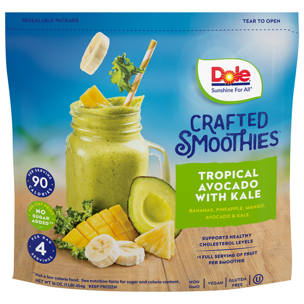 Lincoln Market Dole Fruit Veggie Blends Tropical Avocado with