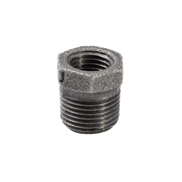 Southland 1/2 In. X 1/4 In. Black Malleable Iron Bushing Fitting