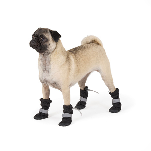Top Paw Essential Dog Boots, Medium - Black