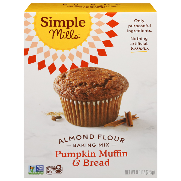 Simple Mills Almond Flour Pumpkin Muffin & Bread Baking Mix