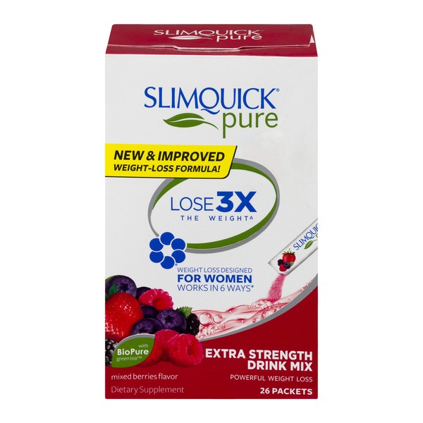 Slimquick Pure Extra Strength Drink Mix Powerful Weight Loss Dietary