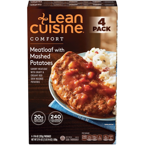 Lean Cuisine Comfort Meatloaf with Mashed Potatoes (9.38 oz) Instacart