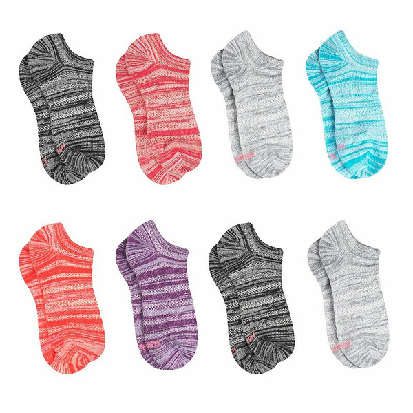 Hanes Women's Hanes 8-Pack Ultimate Cool Comfort Breathable Super Low No-Show Socks, Size: 9-11, Pink