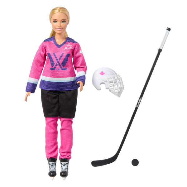 Barbie Tim Hortons PWHL Doll & Throw Gift Set