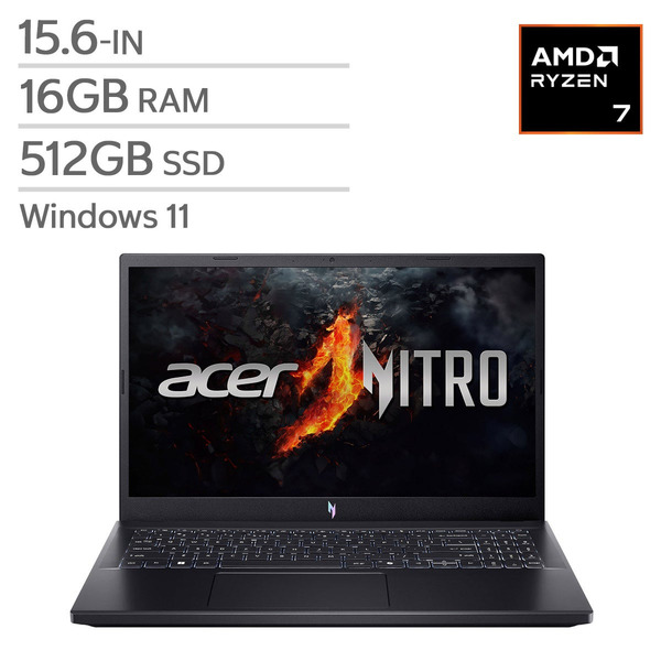 Acer Nitro V ANV15-41-R68F AMD Ryzen 7 7735HS RTX 3050 16GB RAM 512GB SSD Win11 Gaming Laptop