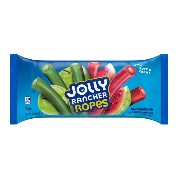JOLLY RANCHER Ropes Watermelon and Green Apple Flavored Candy Bag