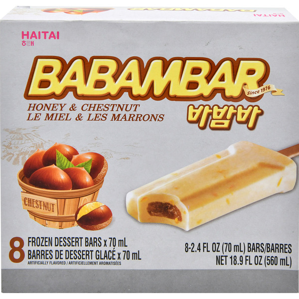 Haitai Honey Flavor Babambar Chestnut Ice Cream Bar