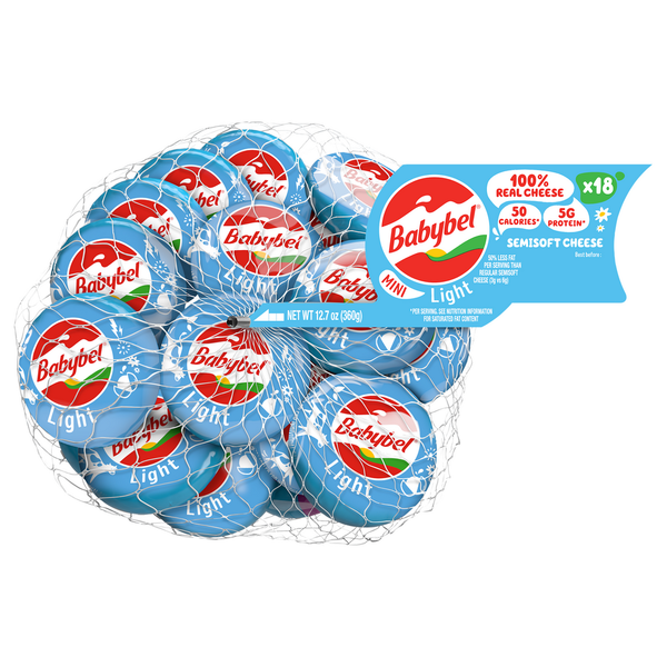 Shoprighte Mini Box ShopRite Babybel Semisoft Cheese, Light, Mini Same-Day Delivery | Instacart