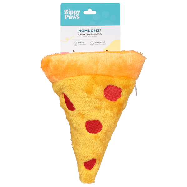 ZippyPaws Dog Toy, Squeaky Plush, Pizza Same-Day Delivery or