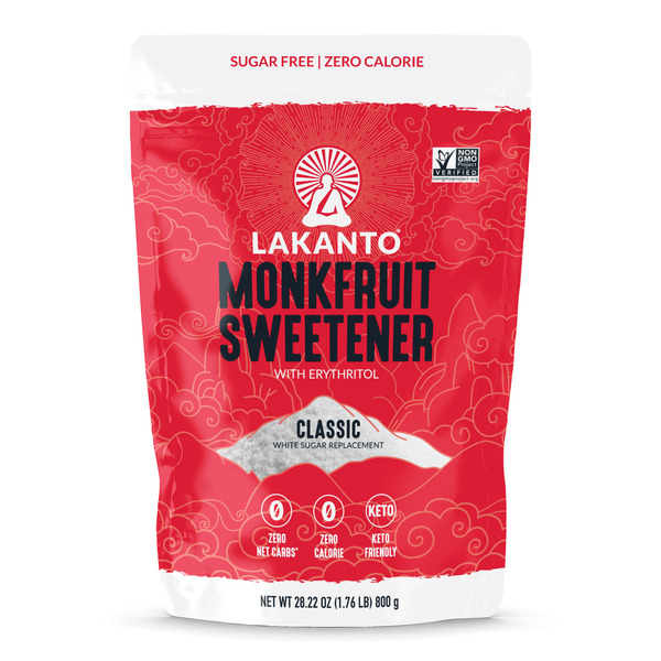Lakanto Classic Monk Fruit Sweetener with Erythritol, White Sugar