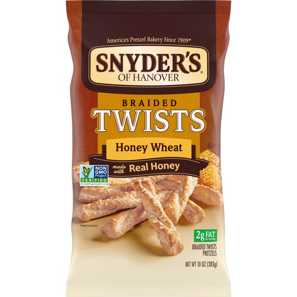 Snyder's of Hanover® Honey Wheat Braided Pretzel Twists (10 oz) Instacart