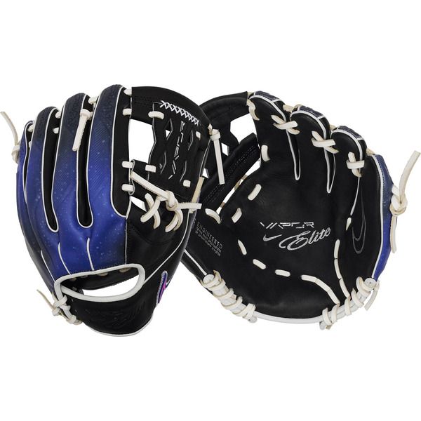 Nike Vapor Elite Series Baseball Glove, 11.5 Inch, Right Hand Throw - Black/Blue/White
