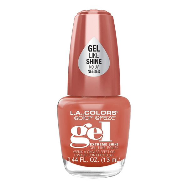 L.A. Colors Nail Polish, Extreme Shine, Gel, CNL387 Undressed Same