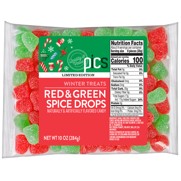 Red Drop Candy PICS Red & Green Spice Drops Candy Same-Day Delivery or Pickup | Market ...
