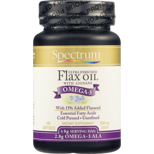 Spectrum Naturals Flax Oil Omega3 (100 ct) Instacart
