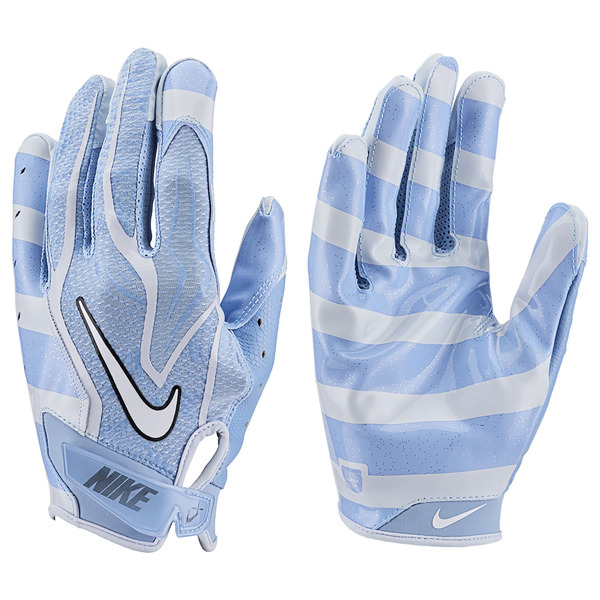 Nike Adult Vapor Jet 9.0 Energy Football Gloves, M - Aluminum/Aluminum/White