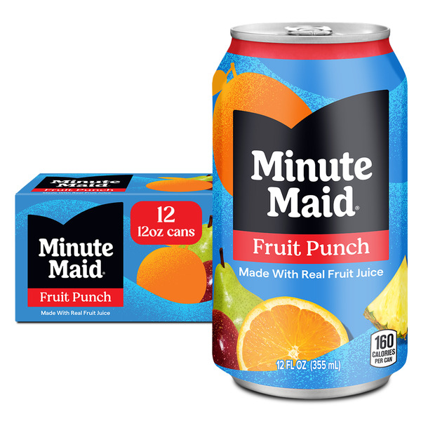 Minute Maid Fruit Punch Juice Drink Fridge Pack Cans
