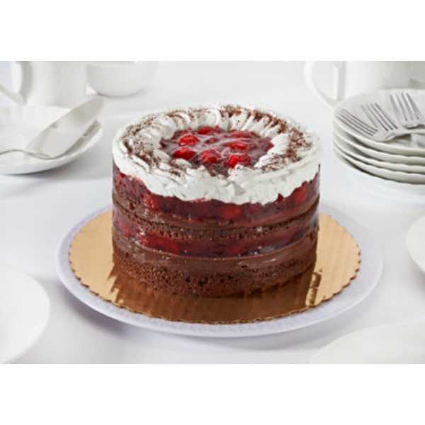 Strawberry Boston Cheese Cake With White Non-Dairy Icing