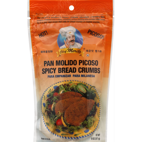 Chef Merito Bread Crumbs, Spicy