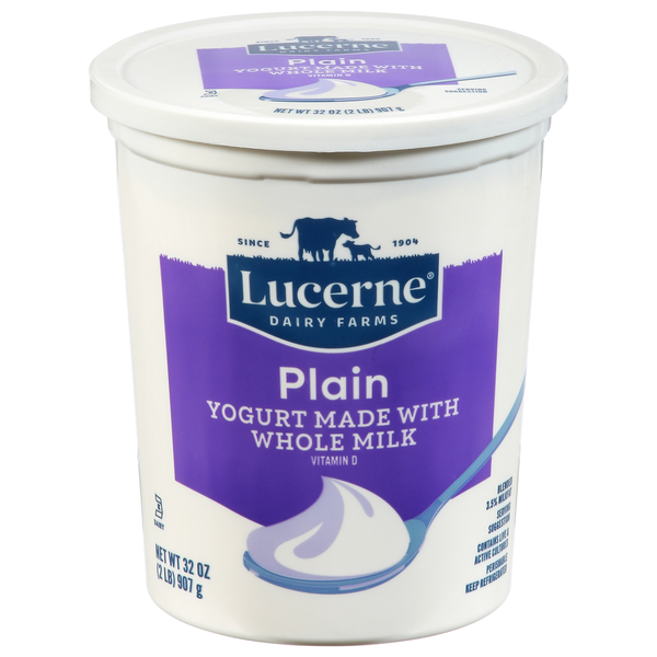 Lucerne Yogurt, Plain