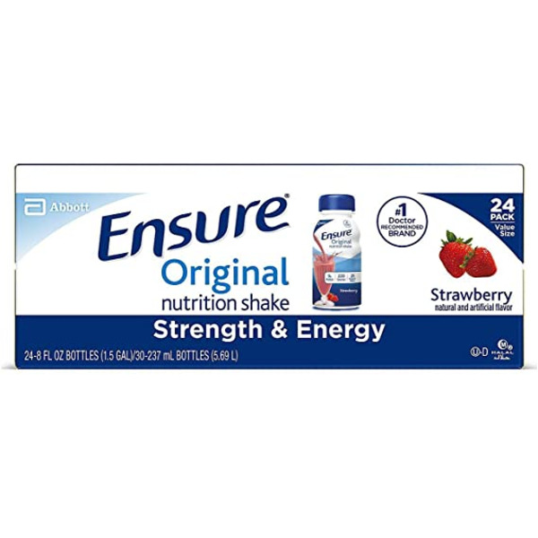 Ensure - Strawberry, Club Pack, 24 Ct, 8 oz