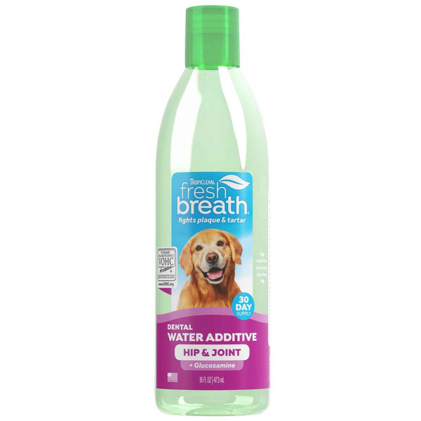 Tropi Clean Fresh Breath Dental Health Solution Plus Hip & Joint for Dogs