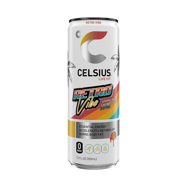 Celsius Sparkling Retro Vibe, Energy Drink